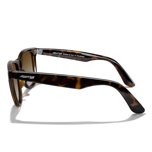 MERRY'S Classic Square Shape Polarized Sunglasses for Womens Mens Retro Designer UV400 Sun Glasses S6140 - color: Leopard Frame/Brown Gradient Lens