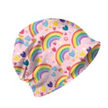 Chemo Caps Slouchy Beanie Hat Stretch Cancer Head Wraps Turban Sleep Headwear Scarf for Women Girls Men - color: I-8-rainbow