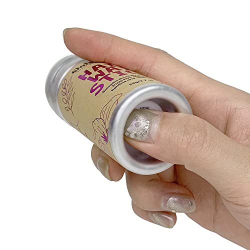 Dolahair Hair Wax Stick & Accessories - Flyaway Control for Kids & Women, 50 Pcs Colorful Elastic Hair Bands, 1 Pcs Slick Back Hair Brush, 2 Hair Loop Styling Tools (Black) - color: Black