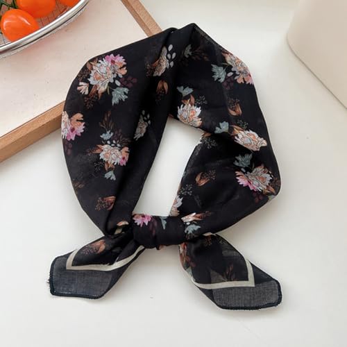 Cotton Like Bandana in Bulk, Head Scarf, Headband, Head wrap, Hair Neck Scarf for Women 22 x 22 inch - color: Bib01 Bouquet 3pcs