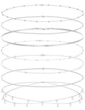 8Pcs Waist Chain 18K Gold Plated Belly Belt Chains Sexy Bikini Summer Beach Satellite Beaded Sequin Snake Layered Coin CZ Body Chain Jewelry Accessories for Women Gold Silver Tone Adjustable - color: Silver