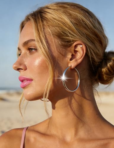 75 Pairs Gold Stud Earrings Set for Women, Trendy Hypoallergenic Pearl Cubic Zirconia Multiple Piercings Earrings Packs, Stud Hoops Earrings for Gift Jewelry - color: silver stud