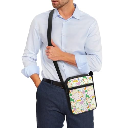 Womens Crossbody Bag Cell Phone Purse Wallet Small Shoulder Handbag for Workout Travel Gym - color: Cartoon Swoon