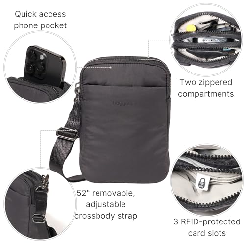 Baggallini Women's Modern Take Two Rfid Crossbody - color: Black Puff