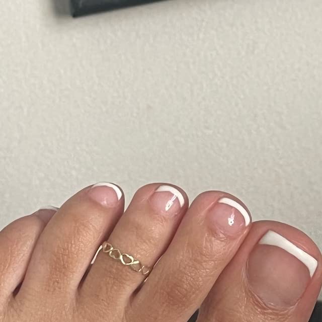JewelryWeb - Solid 10k Yellow or White Gold Alternating Open Hearts Adjustable Toe Ring - Toe Ring for Woman - Non Tarnish Toe Ring - Solid Gold Boho Toe Ring - color: Yellow