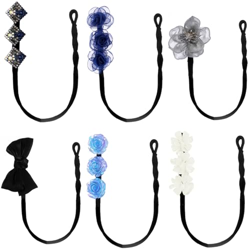 6 Pieces Hair Bun Maker Round bun and crown hairstyle shaper， Lazy Hair Curler Bun Clips Hair Accessories for Women(Style 1)