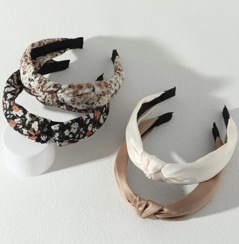 Huachi Knotted Headbands for Women Boho Womens Headbands Fashion, Top Knot Head Band for Girls Wide Knot Headband Trendy Hairband Hair Accessories - color: Boho Womens Headbands Fashion