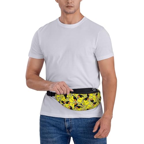 Duck sunglasses cool animal funny Fashion casual fanny pack waist bag men women adjustable belt waist bag for travel hiking cycling running festival carnival - color: Black27