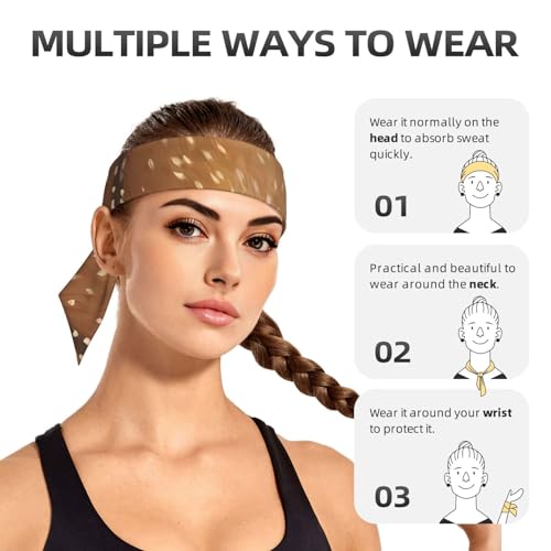 Sports Head Tie Westie Dogs Beach Summer Tropical Tie Sweatband Headband Men Women Elastic Bandana Adjustable Non-Slip Moisture Wicking for Running Football Yoga Workout Athletic Hair Ninja Head Band - color: Animal Hair Pattern