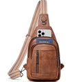 cakang Womens Sling Bag Crossbody Bags for Women Vegan Leather Sling Backpack Daypack Fanny Pack Crossbody Purse Travel - color: 2-brown