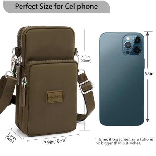 JANKS Small Crossbody Bags for Women Mini Cell Phone Purses Handbag Shoulder Bag - color: E-milk Coffee