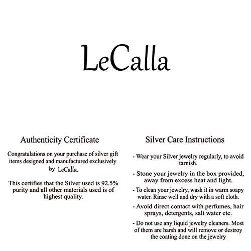 LeCalla 925 Sterling Silver Heart Hoop Earrings for Women | Love Theme Heart Shaped Hoop Earring | Womens Italian Love Heart Earrings Hoops - color: Diamond-Cut Heart