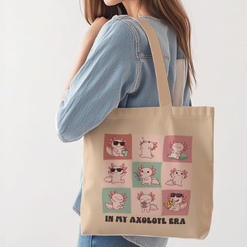 Aesthetic Tote Bag for Women | Medium Size with Inner Pocket | Stylish & Practical - color: Salmon