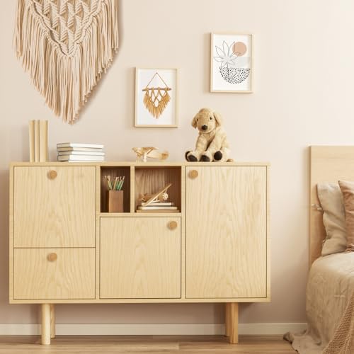 ANPHSIN 12 Pack Boho Wood Dresser Drawer Knobs- Handmade Rattan Woven Cabinet Knobs Pulls Handles with 24 Screws for Home Nursery Furniture - style: Round Rattan (12 Pcs)