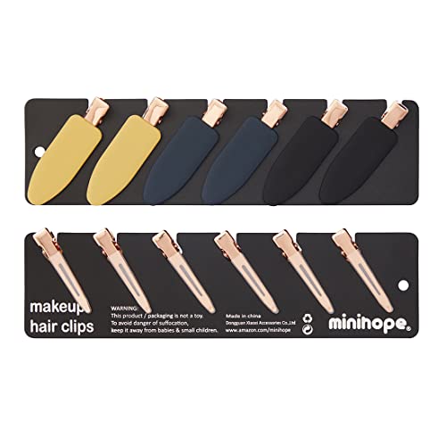 12 pieces No Bend Hair Clips, No Crease Curl Pin Clips for Makeup Application，2022 style, non-slip.Hair won't get caught between plastic attached to metal. (Morandi)… - color: Morandi
