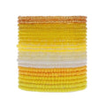 Fuqimanman2020 18Pcs Boho Stackable Beaded Bracelets for Women Colorful Handmade Multilayered Rice Beads Anklets Set Summer Beach Bohemian Jewelry Gift - color: Style 2 Yellow