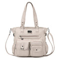 KL928 Large Purses for Women Shoulder Bag Tote Handbags Stylish Vegan Leather Hobo Bags Ladies, A-Black-4 | Large - color: 01-light Gray