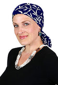 Hats Scarves & More Chemo Scarf Head Scarves for Women Cancer Headwear Headscarf Head Coverings 28 Inch Square Batik - color: Blues in the Night