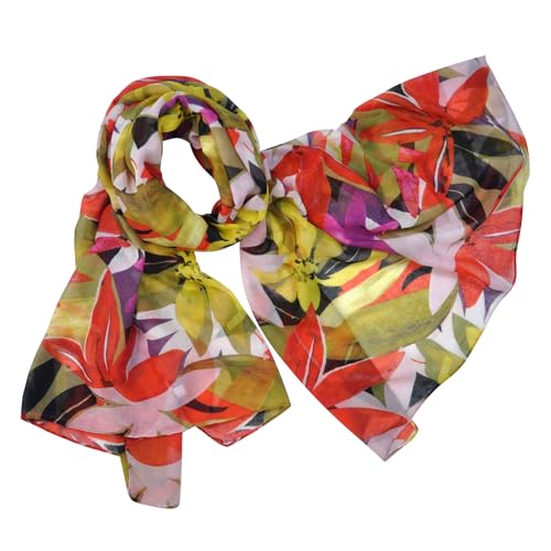 Boho Scarf for Women Lightweight Summer Scarves Fashion Shawl Wrap - color: Cr-d06