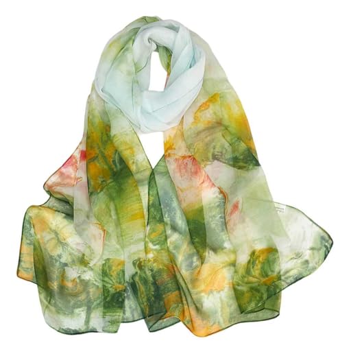 Xyueanlo Fashion Scarves for Women Lightweight Elegant Scarf Sunscreen Wraps Shawls - color: Nymphaea Green