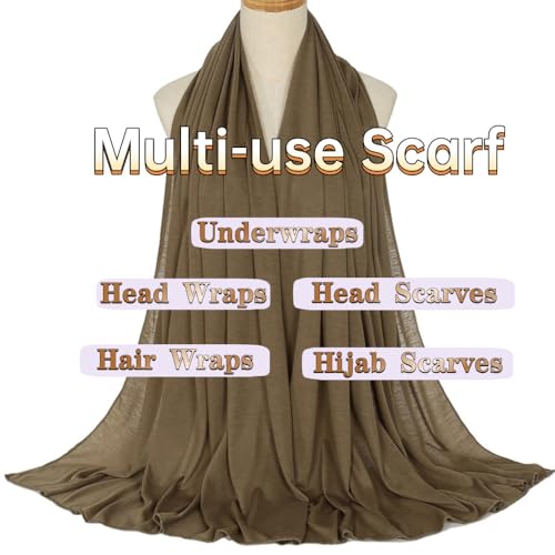 Head Wraps for Black Women, Breathable Headwrap Soft Long Hair Wraps Wide Headscarves for Locs Braids - color: Army Green