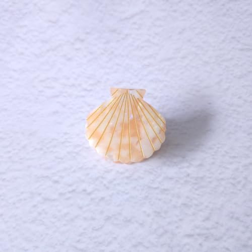 Shell Claw Clip,Acetate Hair Clips,Small Hair Clips for Women,Orange - color: Orange