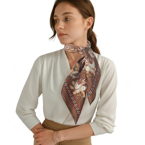RIIQIICHY Women Head Hair Scarf Like Satin Silk Scarf Sleeping Hair Wrapping Night 27.5" - color: C016