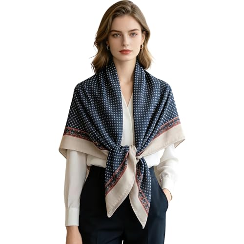 41" Large Square Scarf Hairscarf Fashion Scarves Hair Wrapping Scarfs Night Sleeping Headscarf for Women B06 - color: B0622
