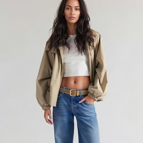 HOTWILL Women Suede Belt for Jeans Dresses Fashion Chunky Ladies Waist Belts with Gold Buckle - color: Taupe, size: X-Small: 23"-25" (Pant 00-2)