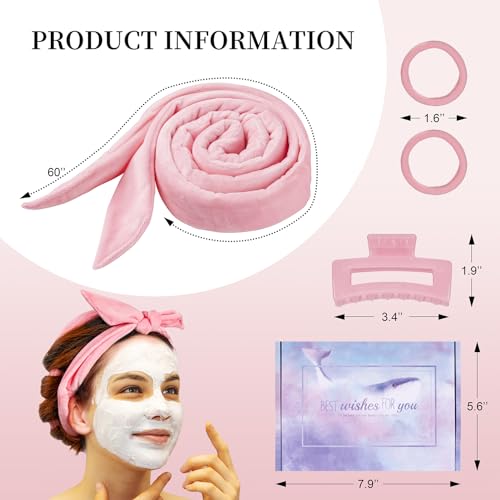 Upgraded 60" Extra Long Soft Heatless Hair Curlers to Sleep In, No Heat Hair Rollers (Pink) - color: Pink