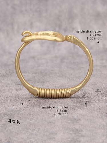 Chunky Gold Bracelet Trendy Gold Cuff Bracelets for Women Statement Silver Arm Cuffs Bangles Arm Punk Jewelry Accessories - style: Chunky Gold Arm Cuffs