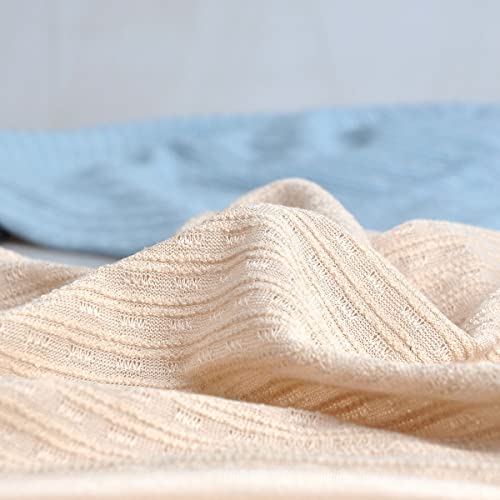 XYIYI Womens Chemo Headwear Hats Cotton Slouchy Beanie Cap Scarf - color: 2pcs Beige Blue-aa