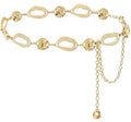 Suyi Chain Belt for Women Chunky Waist Chain for Ladies Dresses - size: Length 41"(25"+extended chain 16"), style: Gold 1