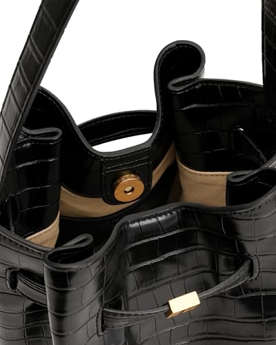JW PEI Women's Clara Lock Accent Bucket Shoulder Bag