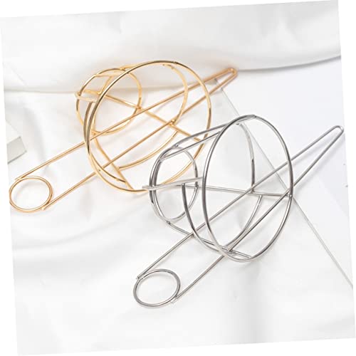 Angoily Metal Bird Cage Hairpin Hair Bun Holder Silver Hair Stick for Women Wedding Party Updo Accessories 3.07X2.83 Inches