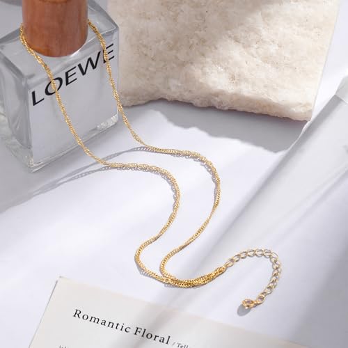 VIROMY Gold Ankle Bracelets for Women - Layered Anklets for Women Waterproof Beach Jewelry Gifts - color: Anklet A-Gold