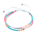SUMMER LOVE Boho Bohemian Beaded Anklet Bracelets for Women Unique Colorful Pretty Beach Anklet,Handmade - color: Color 2#