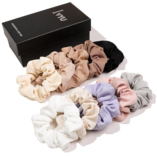 Hair Ties Scrunchies for Women's, for Girls Big Scrunchies Both for Thick Hair or Thin Hair Curl Hair No Crease Ponytail Holder No Hurt Your Hair - color: Mixed Colorful