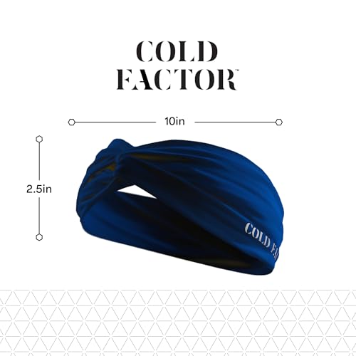 COLD FACTOR Cooling Headband for Women and Men – UPF 50+ Advanced Evaporative Comfort, Instant Cooling Sweatband for Outdoor Sports, Fitness, Yoga, Hiking, Running, and Workout - color: Twisted Autumn