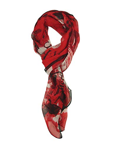 PANTONIGHT Long Chiffon Fashion Scarf Lightweight Chiffon Sheer for women - color: No.782