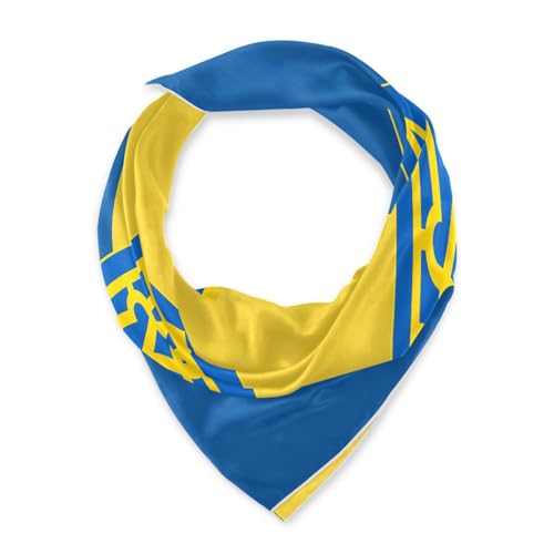 Silk Scarf Women Silk Neckerchief Sleep Wrap Head Scarf Square Headwear Lady Aesthetic Accessory 35.4 * 35.4in - color: Color2