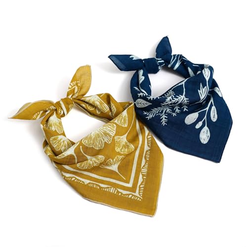 STARWHISPER Multicolored 22''x22'' Cotton Bandana for Women and Men Multi-purpose Headband Hair Scarf Protective Coverage - color: D2