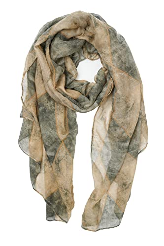 YOUR SMILE Ladies/Women's Lightweight Floral Print/Solid Color mixture Shawl Scarf For Spring Summer season - color: 114