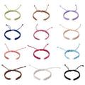 Adjustable Slider Bracelets Colorful Half Finished Bracelets Adjustable Beaded Bracelets DIY Friendship Bracelets for Women Jewelry Making Gifts Supplies - color: Mixed Colors