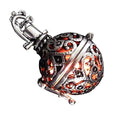 UMBRELLALABORATORY Steampunk FIRE Necklace - Pendant Glow Locket - Great Gifts for women, Mother, Father, cute magical Jewelry - color: red