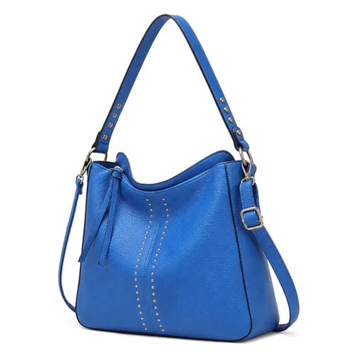 Montana West Hobo Bag for Women Crossbody Purse and Handbags Ladies Chic Shoulder Bags - color: Blue