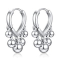 Huggie Earrings for Women 14K Gold Plated Earrings Dainty Statement Sterling Silver Cute Dangle Earring Hypoallergenic Huggie Hoop Earrings for Wome Trendy Prom Party Jewelry Gift - color: 1-silver