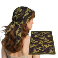 Bandana Single Pack Soft Thin 27 inch Cotton Paisley Extra Large Headwear - color: Camo