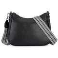 APHISON Trendy Leather Crossbody Purse with Adjustable Strap, Women's Shoulder Handbag - color: Black2