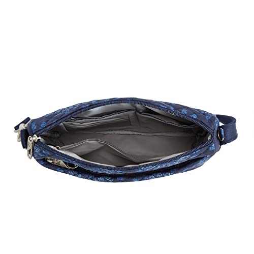 Travelon Anti-Theft Classic Small East/West Crossbody - color: Geo Sunflower
